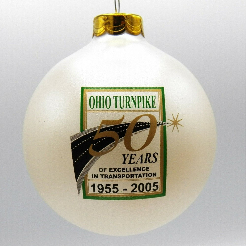 Ohio Turnpike 50th Anniversary Christmas Ornament 1955 2005 Souvenir Highway USA - Picture 3 of 7